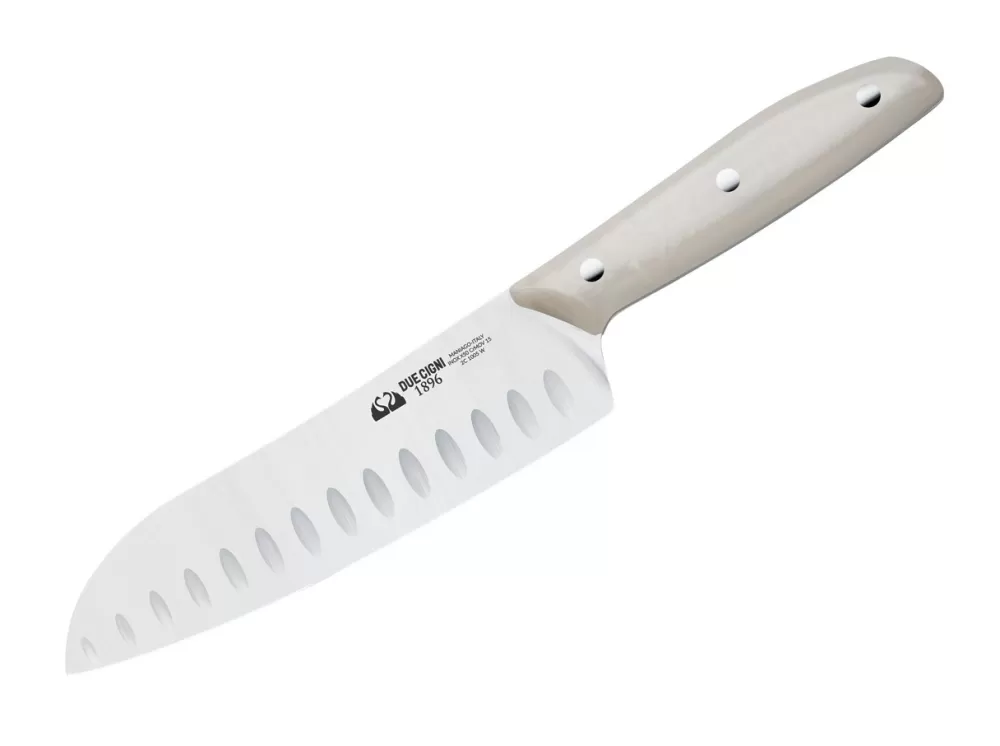 Due Cigni 1896 Santoku Pom White> Santoku Knives