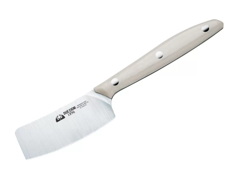 Due Cigni 1896 Soft Cheese Knife Pom White> Cheese Knives