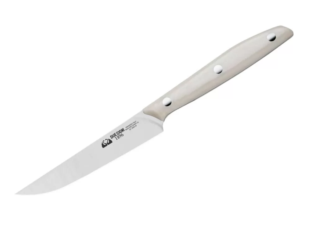 Due Cigni 1896 Steak Knife Pom White> Steak Cutlery