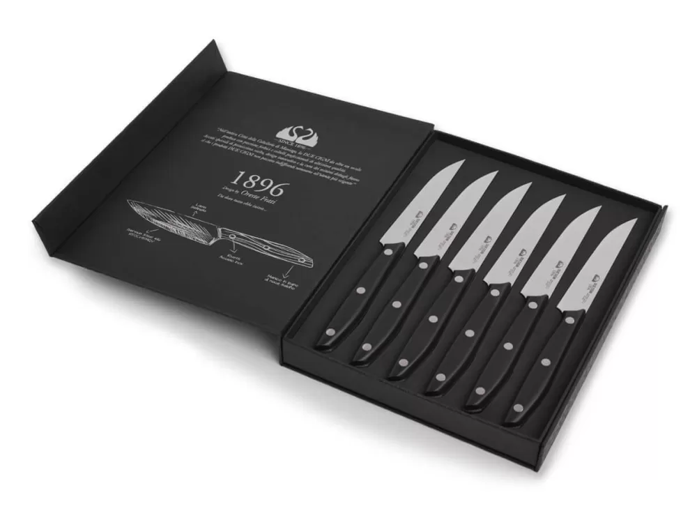 Due Cigni 1896 Steak Knife Set Pom> Steak Cutlery