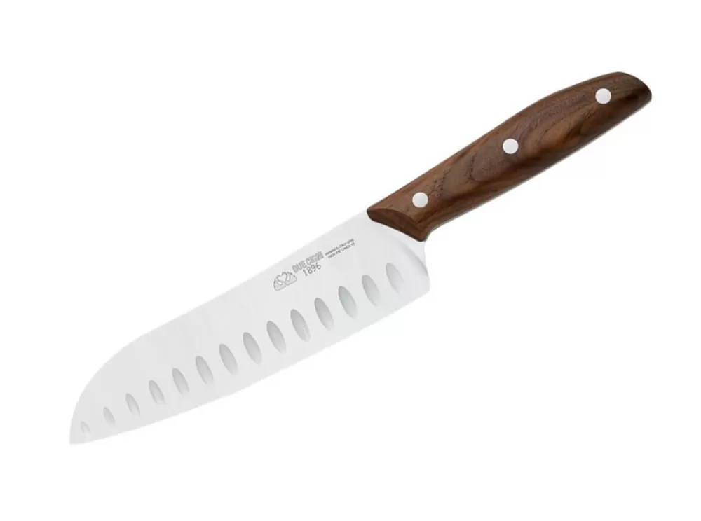 Due Cigni 1896 Walnuss Santoku> Santoku Knives