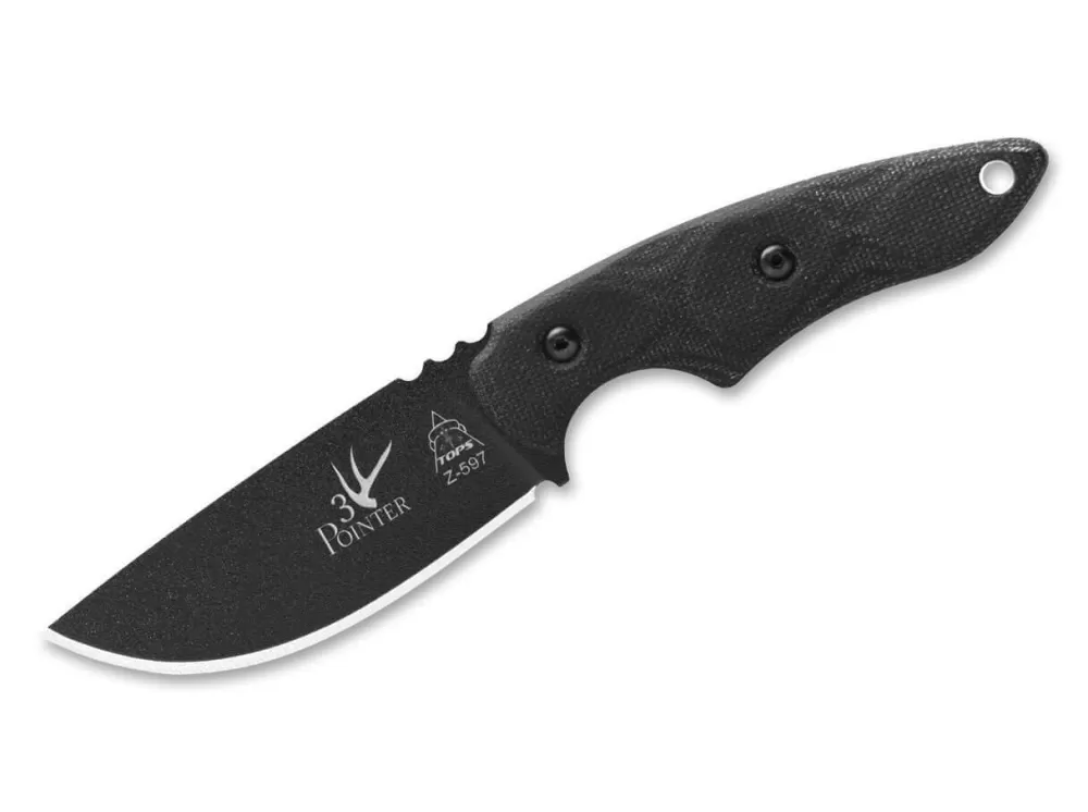 TOPS Knives 3 Pointer Black Canvas> Outdoor Knives