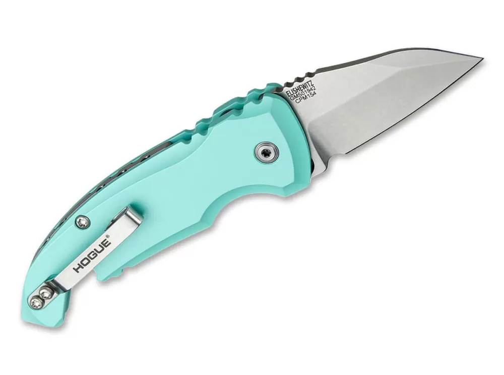 New Hogue A01 Microswitch Compact Wharncliffe Aquamarine