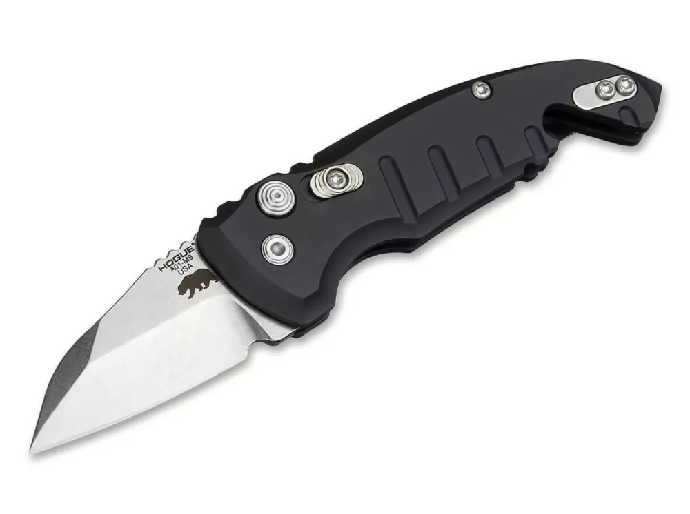 Best Hogue A01 Microswitch Compact Wharncliffe Black