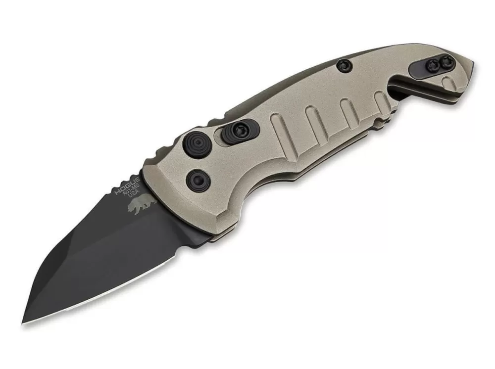 Discount Hogue A01 Microswitch Compact Wharncliffe Dark Earth