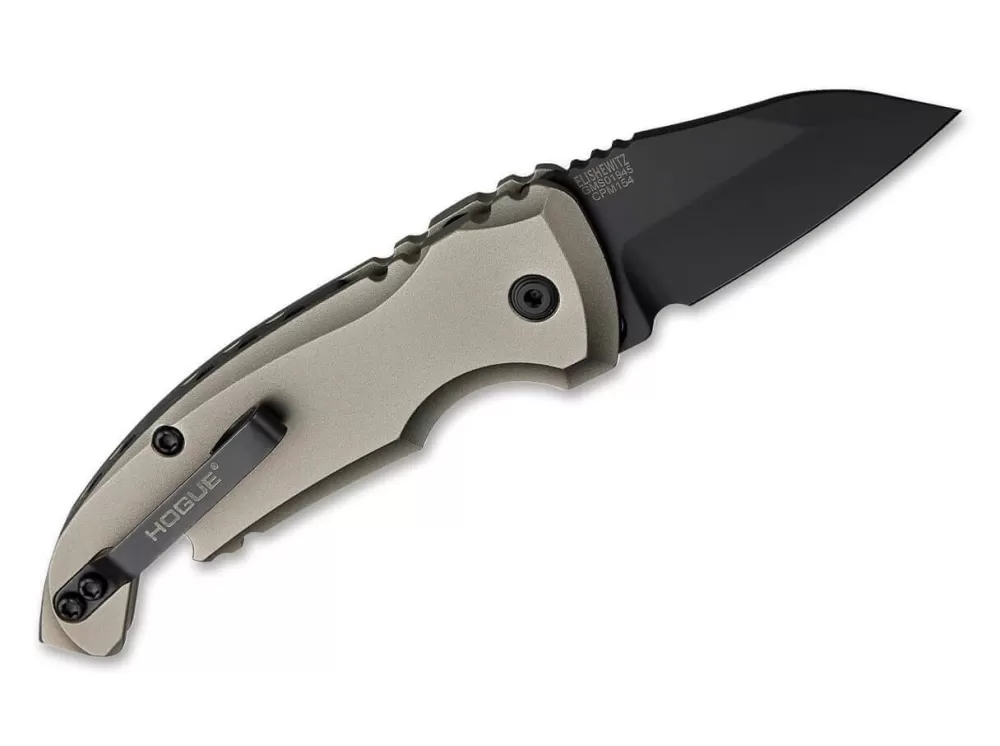 Discount Hogue A01 Microswitch Compact Wharncliffe Dark Earth