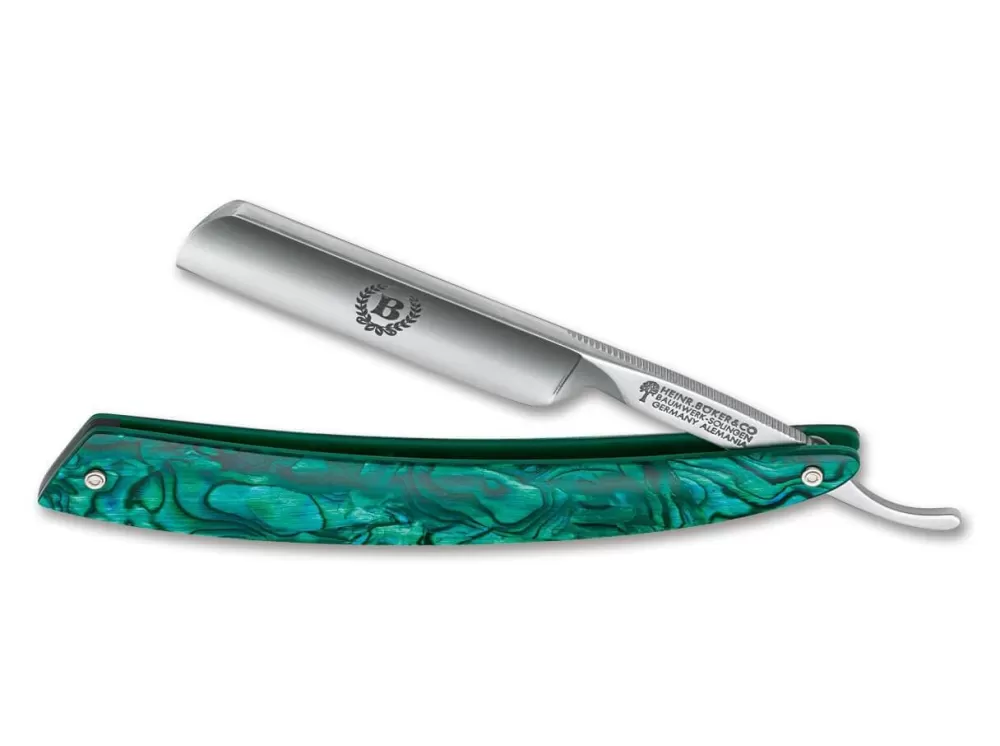 Böker Manufaktur Solingen Abalone Mini> 4/8" Straight Razors