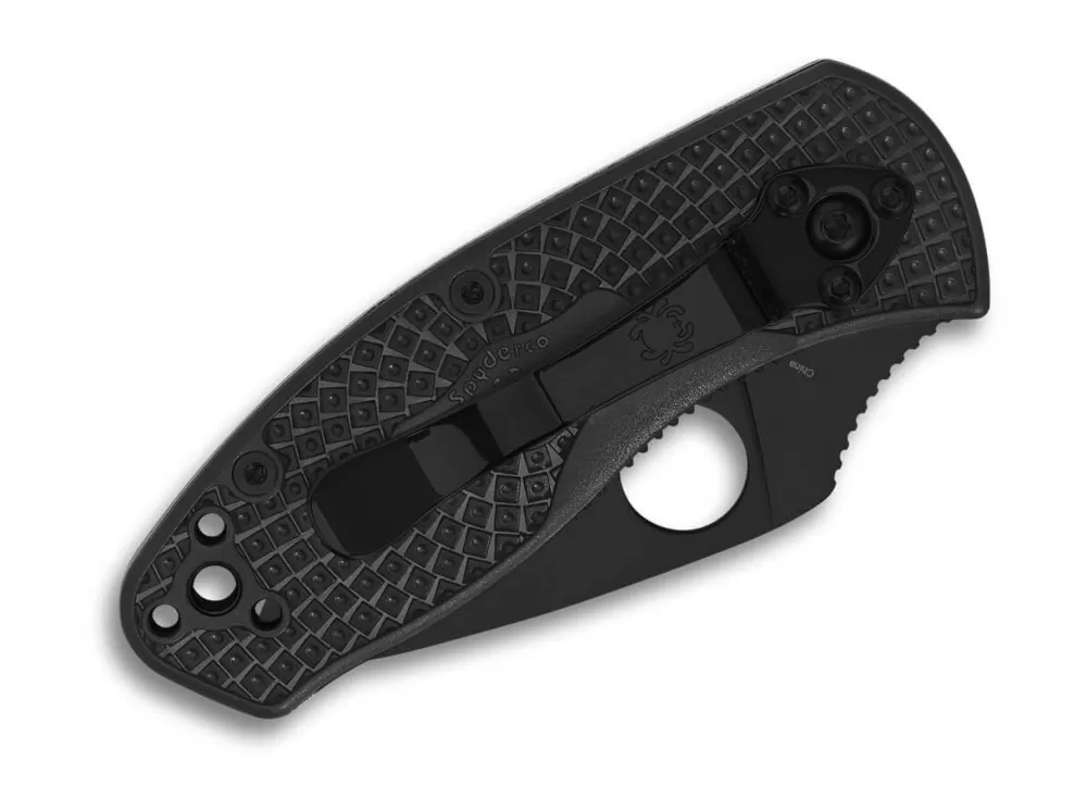 Best Spyderco Ambitious Lightweight Black Blade Plainedge