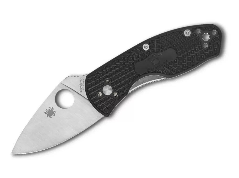 Fashion Spyderco Ambitious Lightweight Black Plainedge