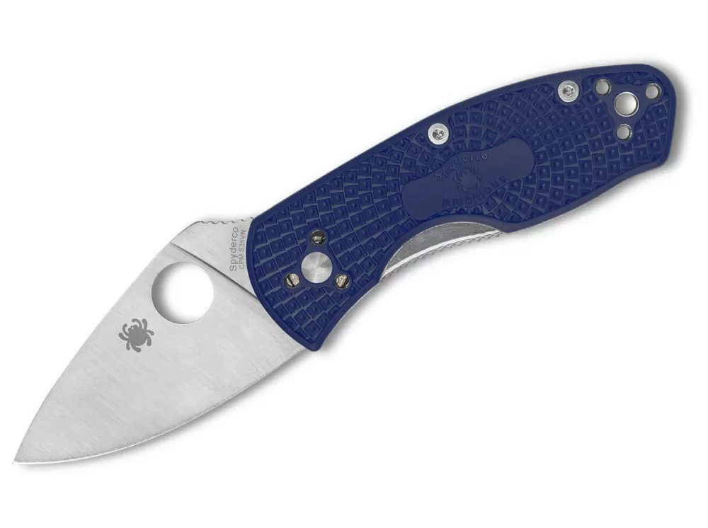 Outlet Spyderco Ambitious Lightweight Cpm-S35Vn Blue Plainedge