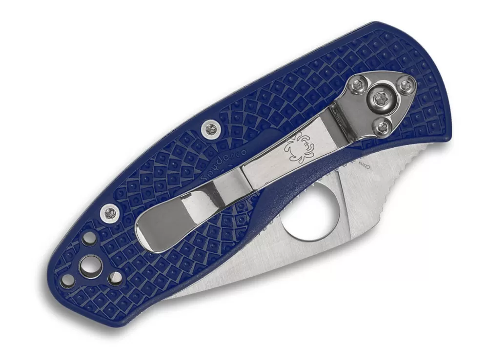 Outlet Spyderco Ambitious Lightweight Cpm-S35Vn Blue Plainedge