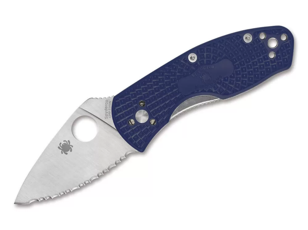 Flash Sale Spyderco Ambitious Lightweight Cpm-S35Vn Blue Spyderedge