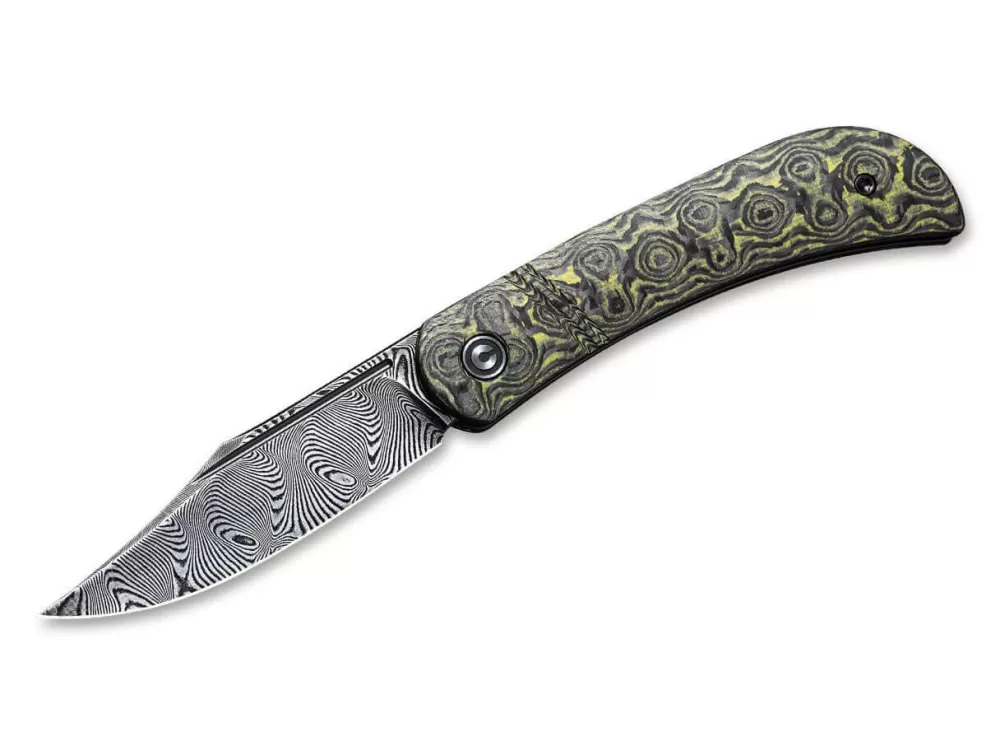 Hot CIVIVI Appalachian Drifter Damascus G10 Cf Yellow