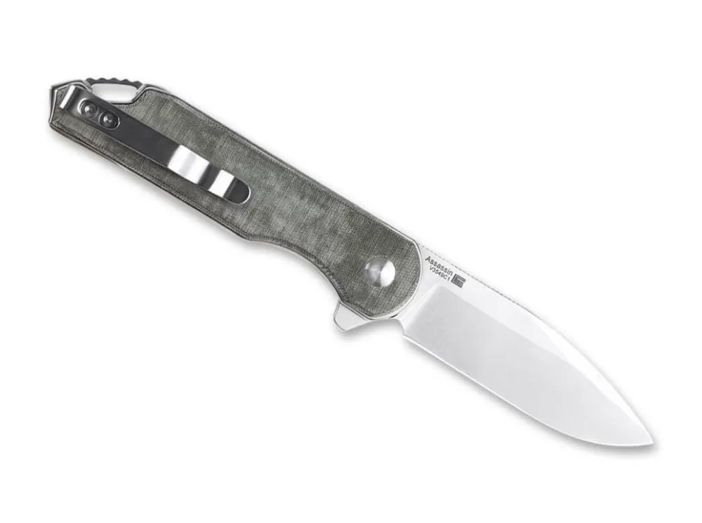 New Kizer Assassin Micarta Green