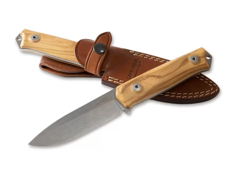 LionSteel B41 Bushcraft Olive Wood> Outdoor Knives