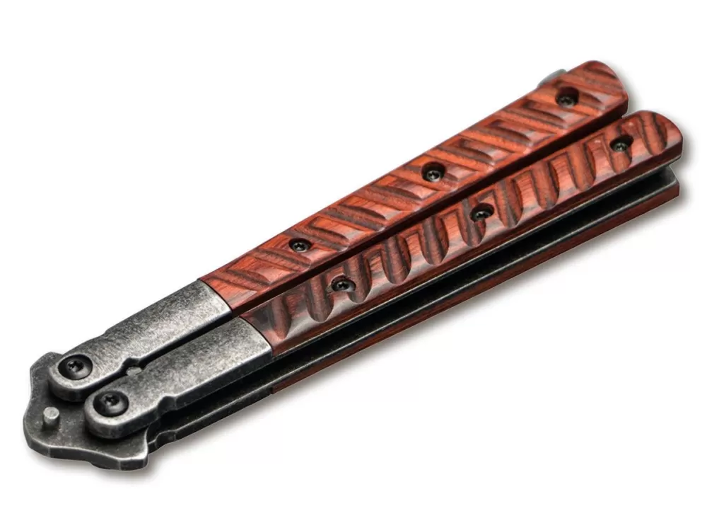 Best Magnum Balisong Wood Tanto