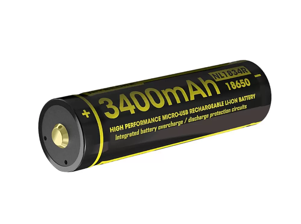 Nitecore Battery 18650 3400 Mah Usb> Batteries