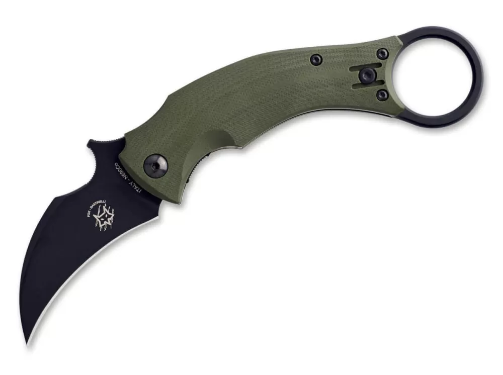 Best Sale Fox Knives Black Bird Green