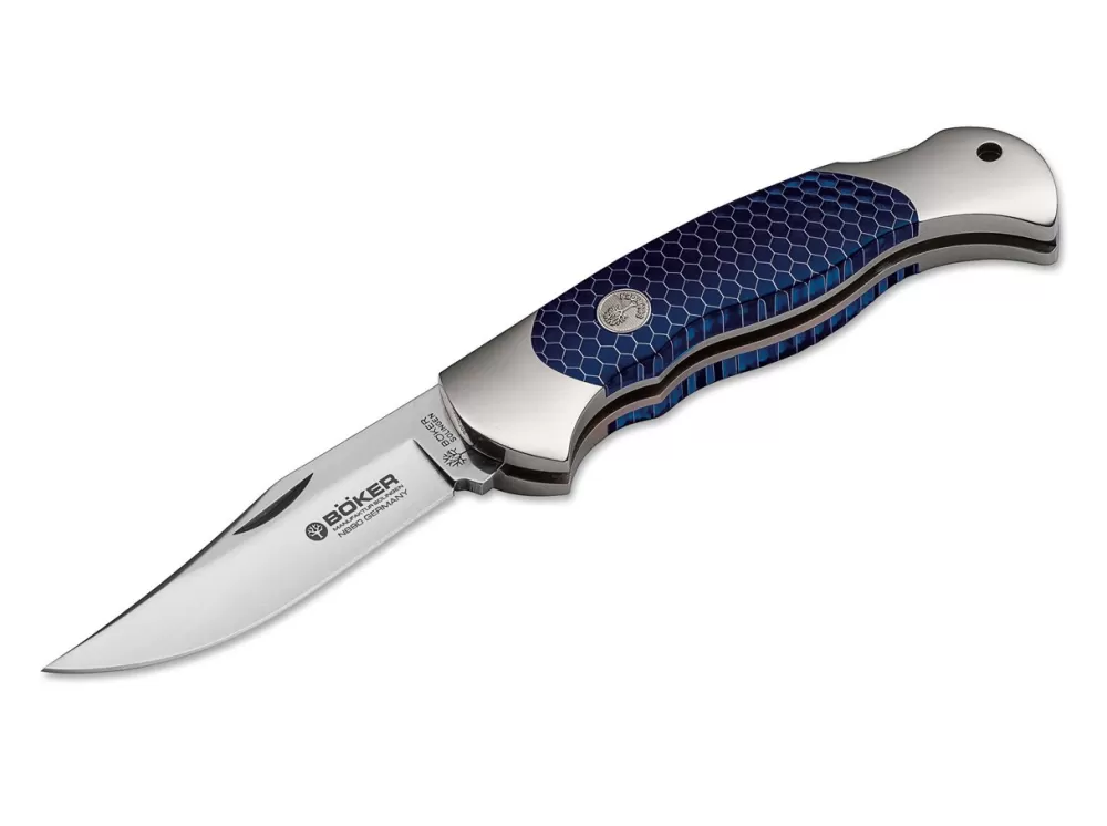 Store Böker Manufaktur Solingen Boy Scout Honeycomb Blue