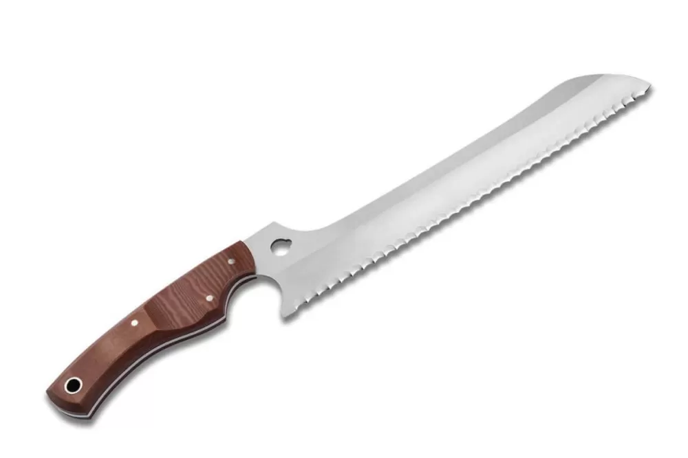 Böker Manufaktur Solingen Bread Knife Micarta Brown> Bread Knives