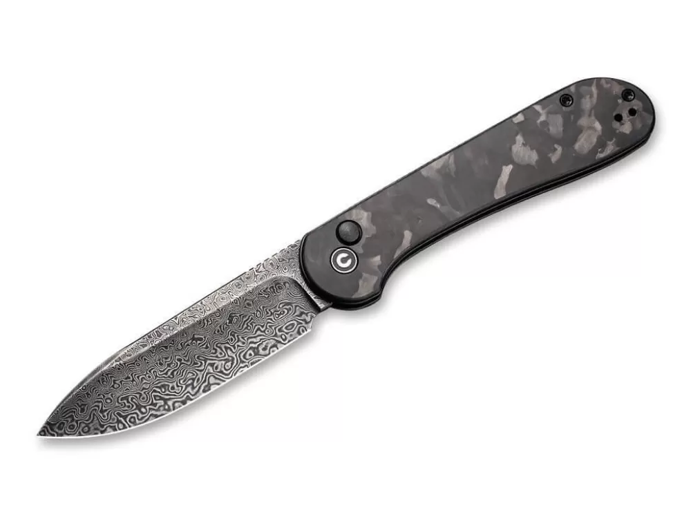 Cheap CIVIVI Button Lock Elementum Damascus Cf