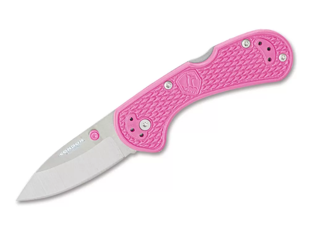 Cheap Condor Cadejo Drop Point Folder Pink