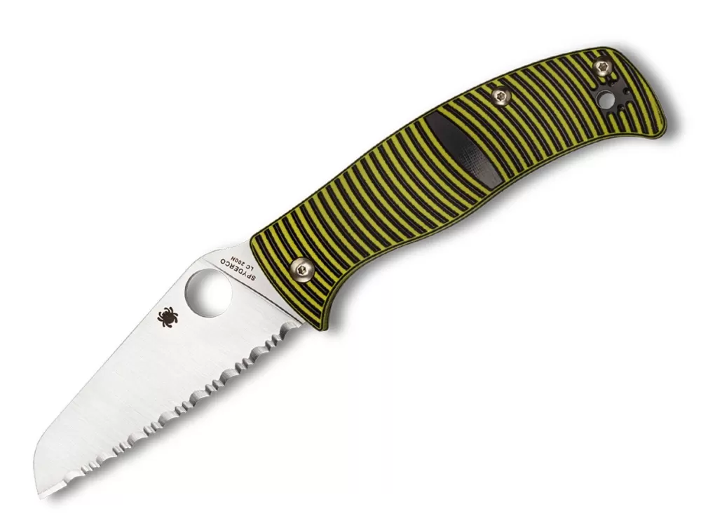 New Spyderco Caribbean Sheepfoot Serrated