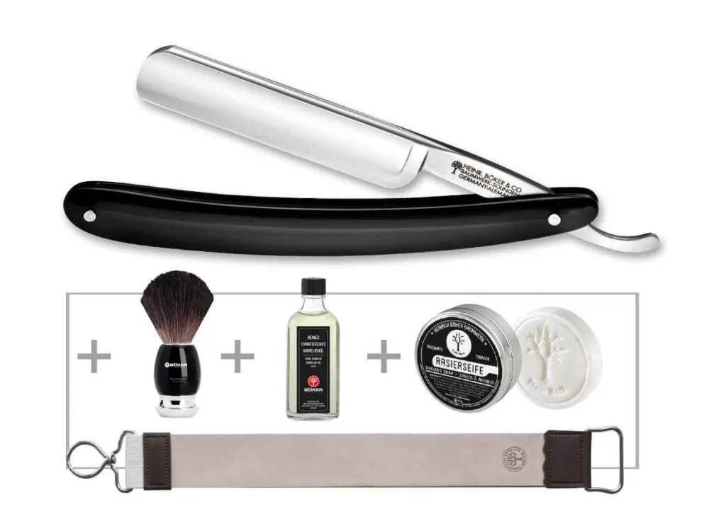 Böker Manufaktur Solingen Classic Round Head Set> Straight Razor Sets