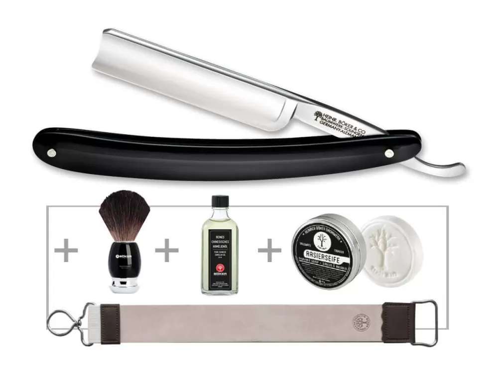 Böker Manufaktur Solingen Classic Spanisch Head Set> Straight Razor Sets