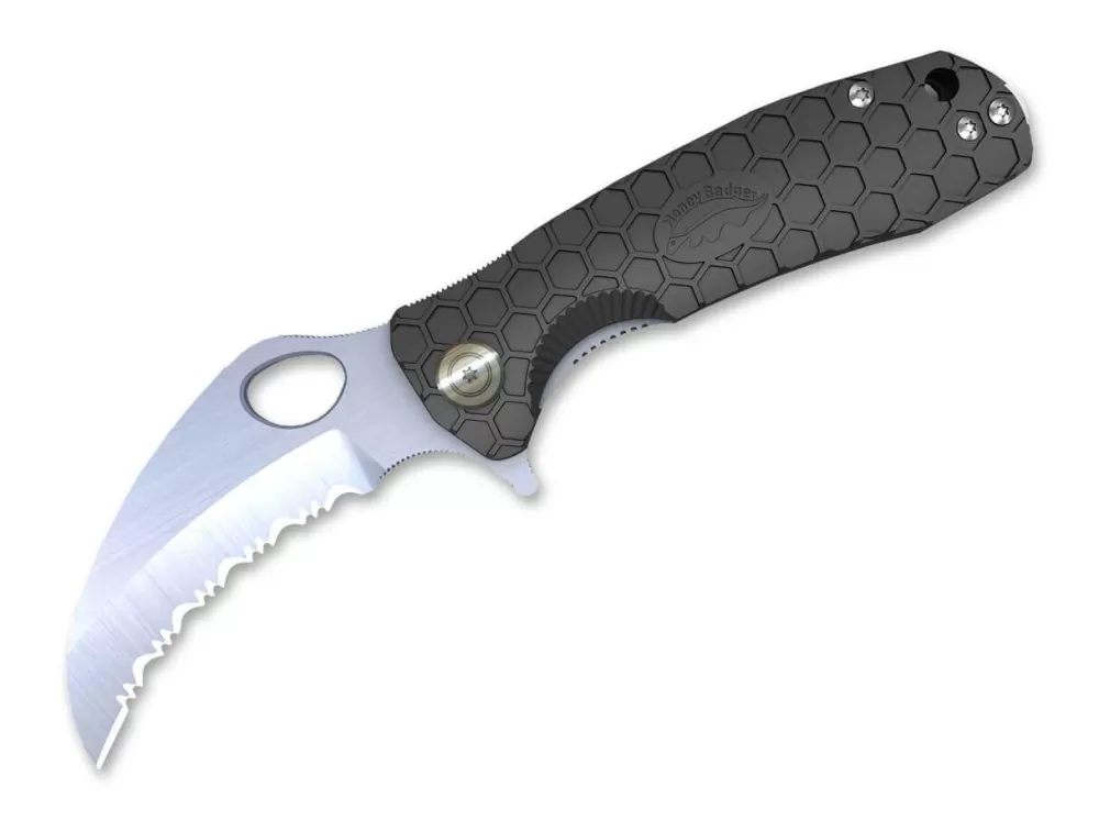 Outlet Honey Badger Claw Medium Black Serrated