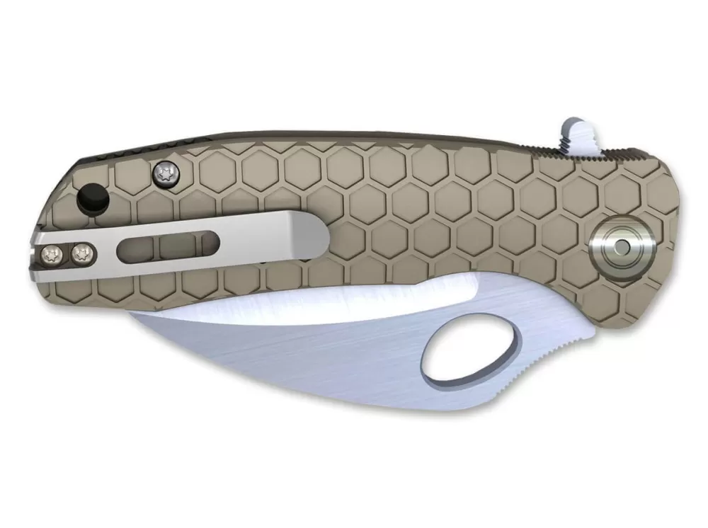 Hot Honey Badger Claw Medium Tan Serrated