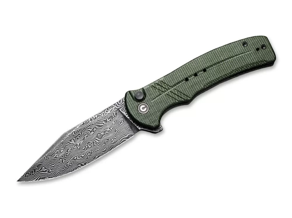 Best CIVIVI Cogent Damast Micarta Green