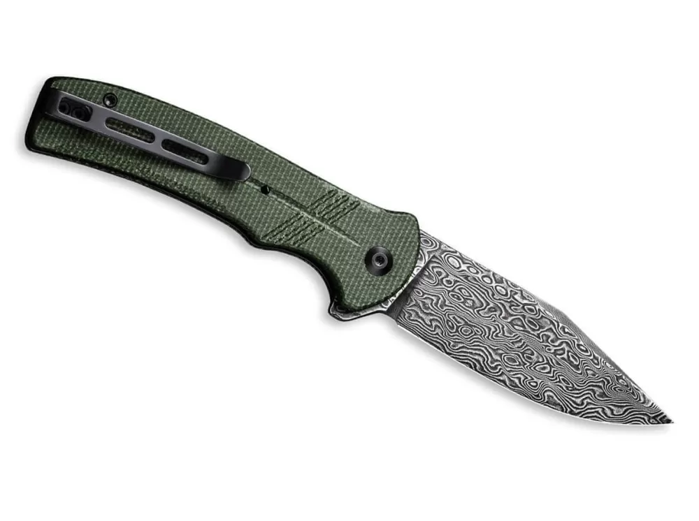 Best CIVIVI Cogent Damast Micarta Green