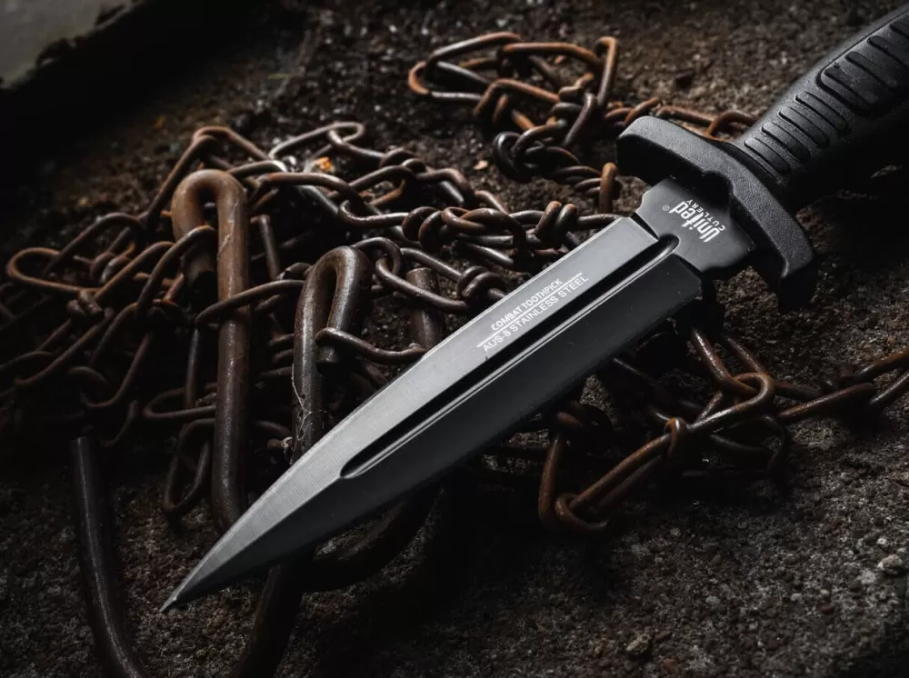 United Cutlery Combat Commander Boot Knife Black> Tactical Knives