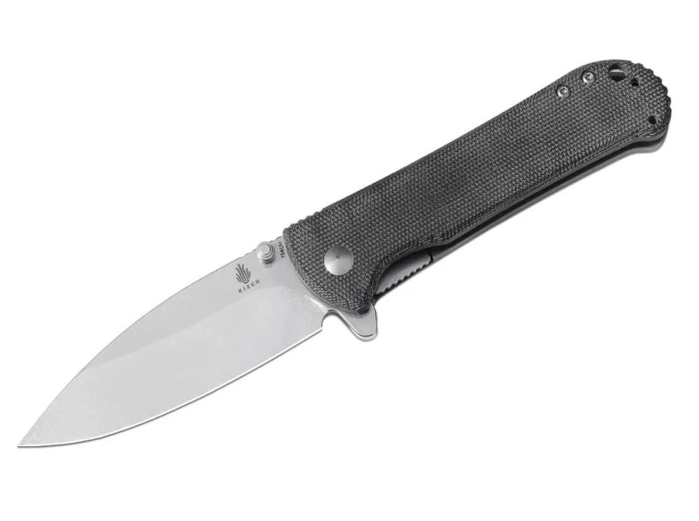 Store Kizer Coniferous V Micarta Black