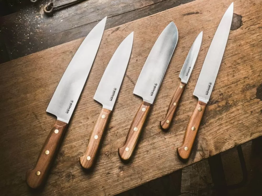 Böker Manufaktur Solingen Cottage-Craft Santoku> Carbon Steel Knives