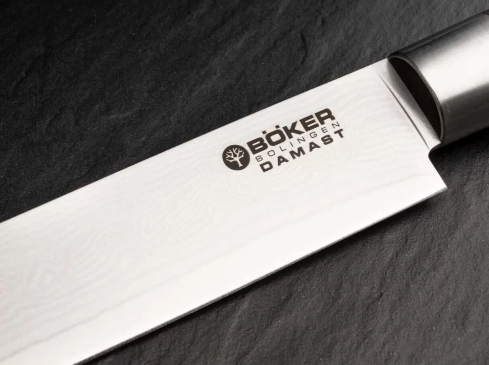 Böker Manufaktur Solingen Damascus Black Carving Knife> Carving Knives