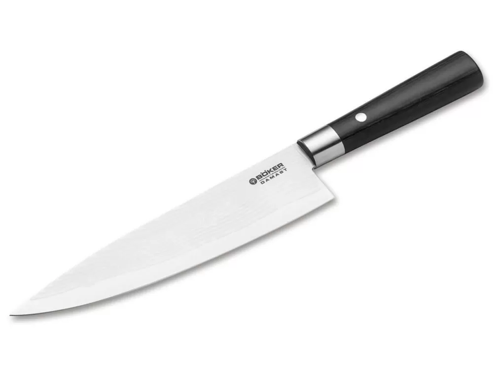 Böker Manufaktur Solingen Damascus Black Chef'S Knife Large> Chef'S Knives