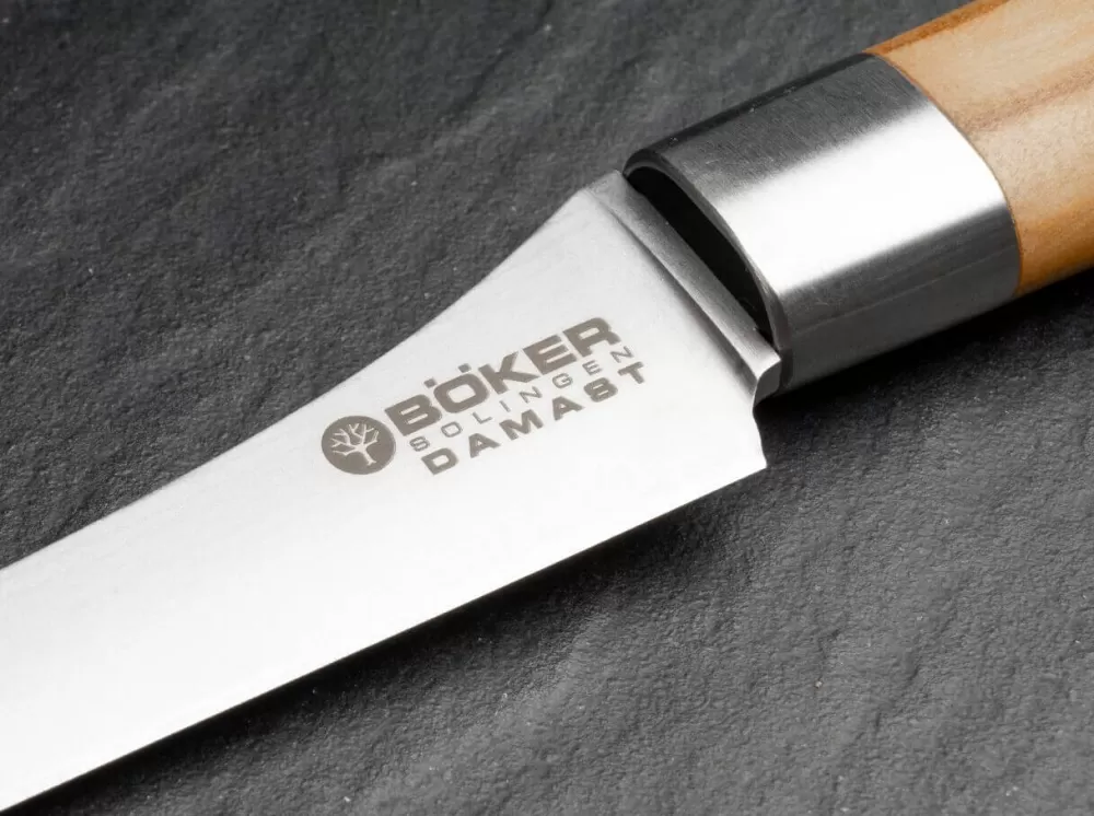 Böker Manufaktur Solingen Damascus Olive Vegetable Knife> Vegetable Knives