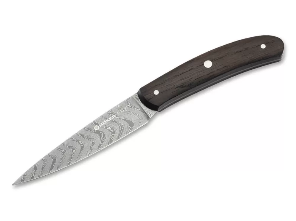 Böker Manufaktur Solingen Damascus Pure Smoked Oak Office Knife> Office Knives