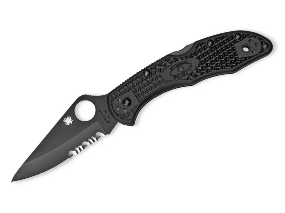 Cheap Spyderco Delica 4 Lightweight All Black