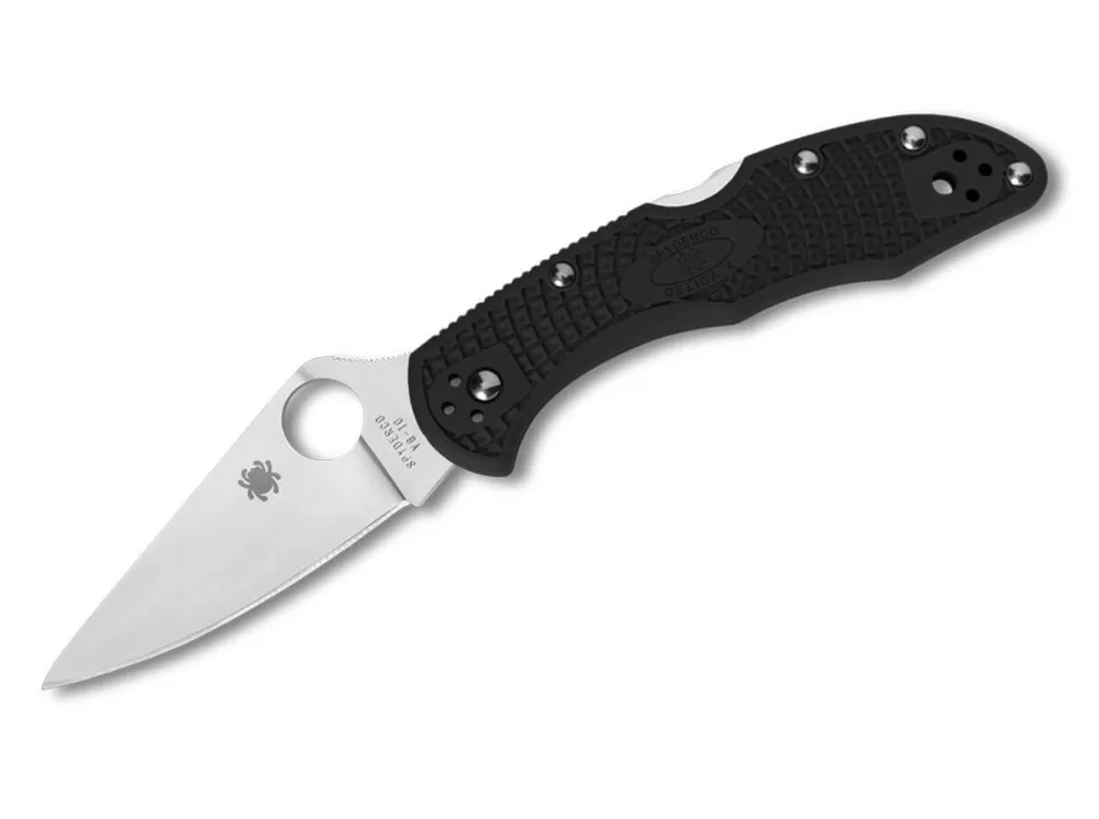 Best Spyderco Delica 4 Lightweight Flat Ground Black