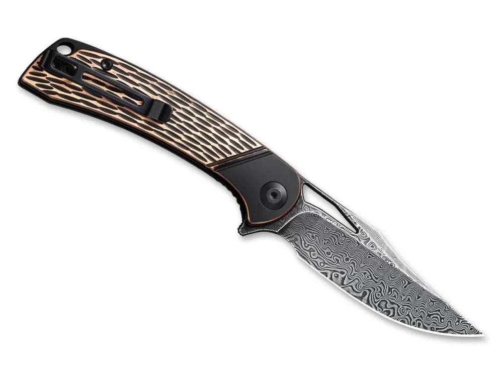 Hot CIVIVI Dogma Damascus Copper Black