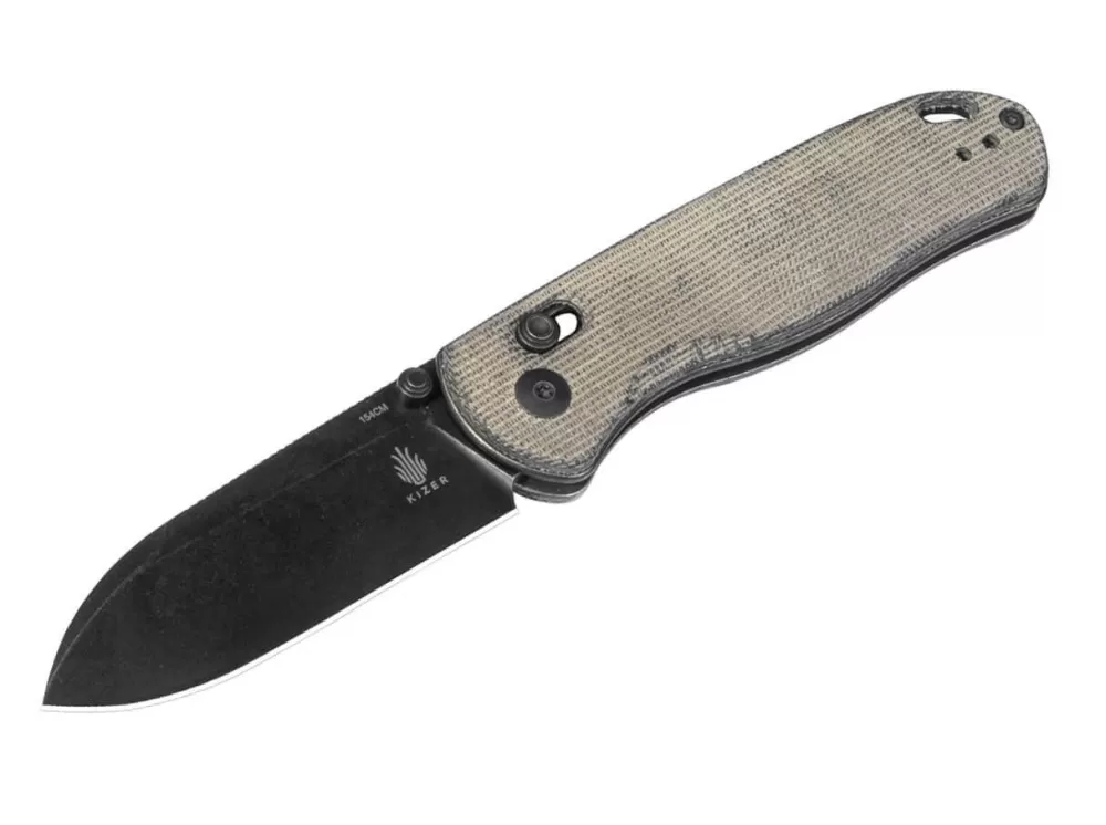 Sale Kizer Drop Bear Micarta Green