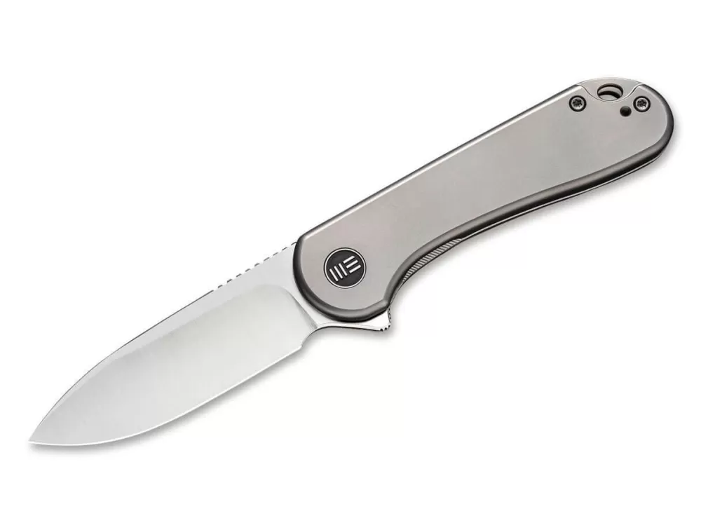 Hot WE Knife Elementum Titanium Silver