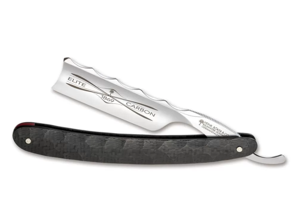 Böker Manufaktur Solingen Elite Carbon Se 2.0> 6/8" Straight Razors