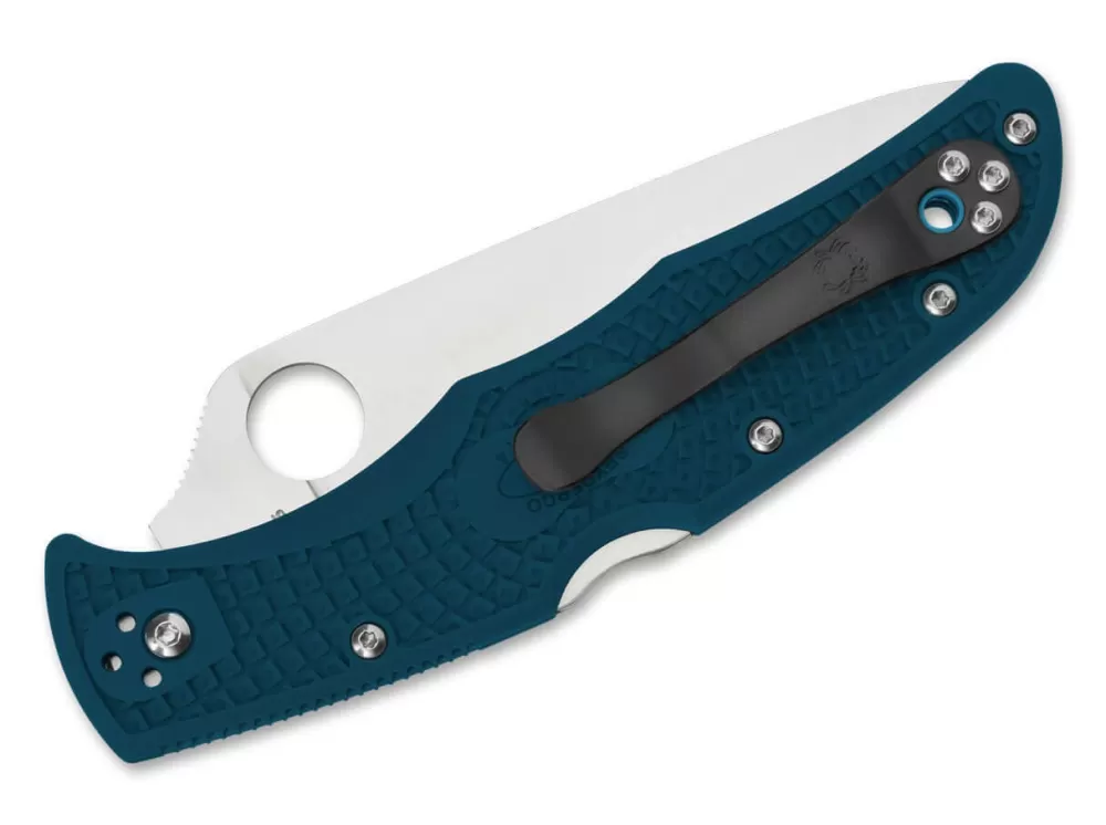 New Spyderco Endura 4 Lightweight K390 Serrated Blue