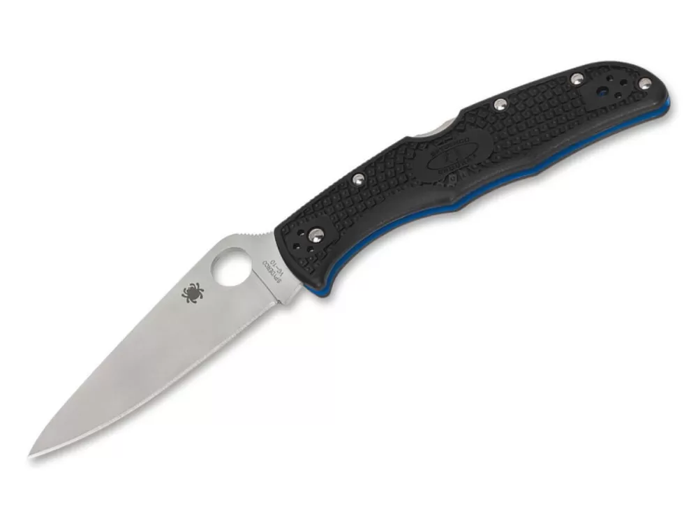 Flash Sale Spyderco Endura 4 Lightweight Thin Blue Line Combination