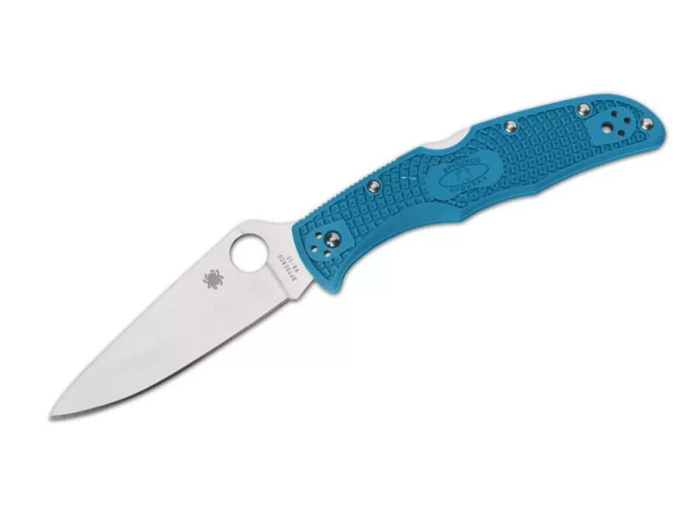 Flash Sale Spyderco Endura Flat Ground Blue