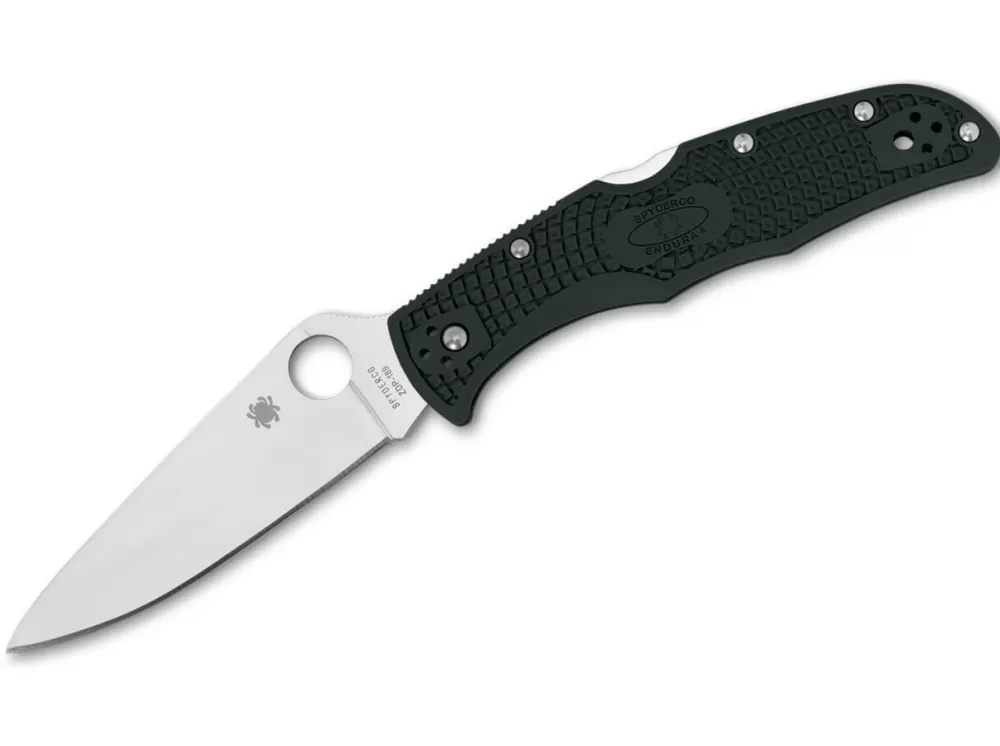 Sale Spyderco Endura Flat Ground Racing Green